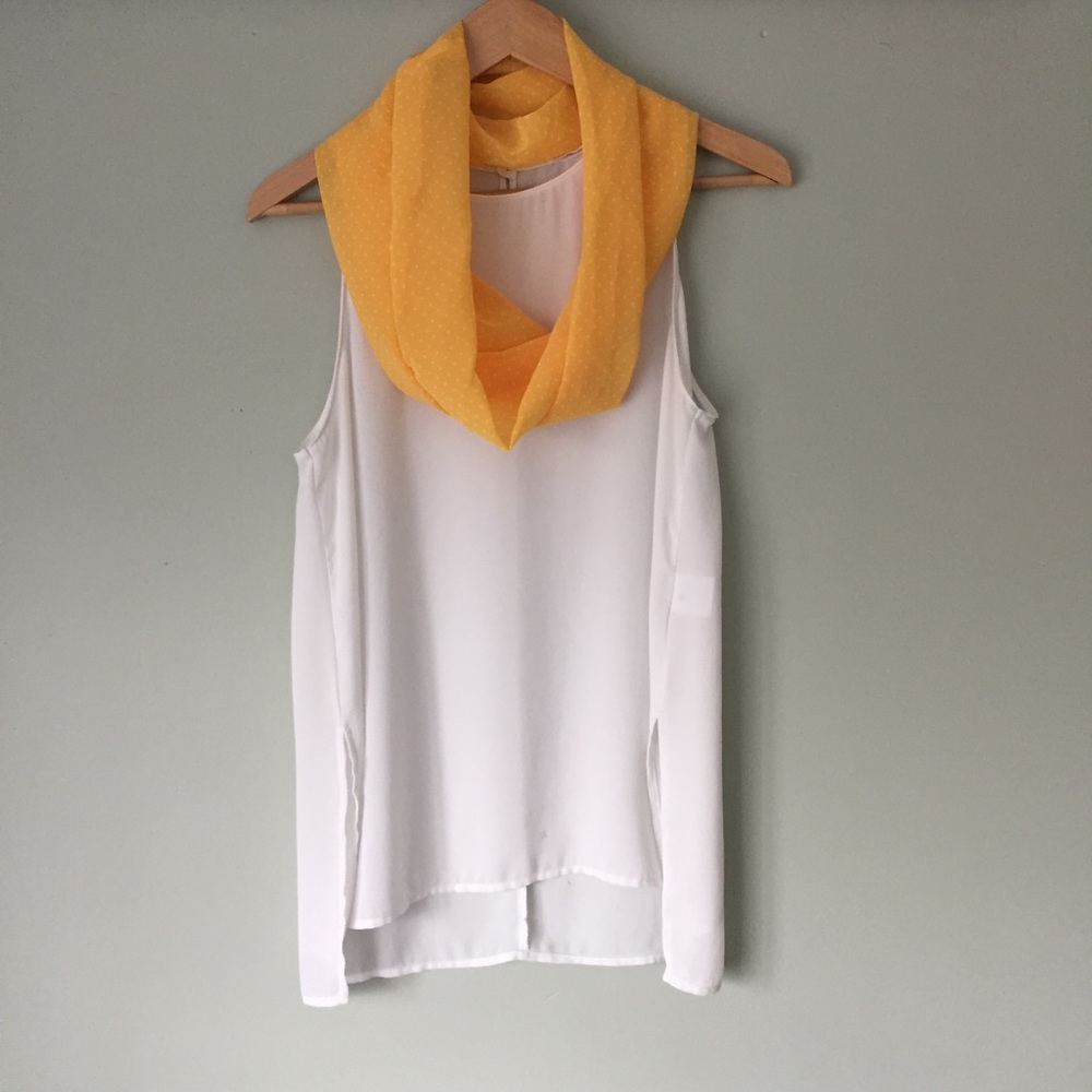 Yellow Infinity Scarf
